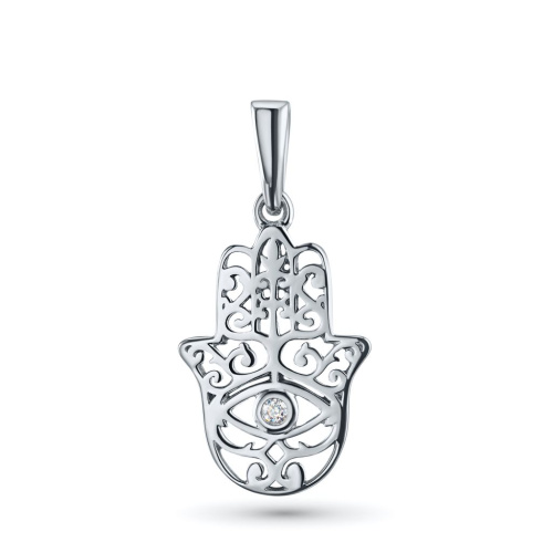 Классическая подвеска из серебра э0612пд05184300_white