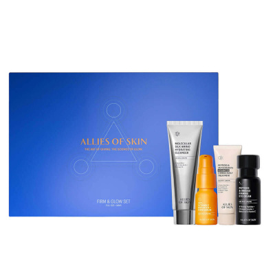 Подарочный набор миниатюр для упругости и сияния кожи Allies of Skin Firm & Glow Set
