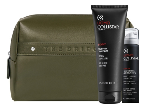 Набор Uomo (гель д/душа Gel Doccia Tonificante 250мл + пена д/бритья Schiuma Da Barba 75мл + косметичка)