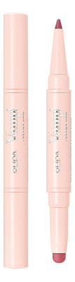 Помада-карандаш для губ 2 в 1 Vamp! Creamy Duo: 008 Винтажный розовый