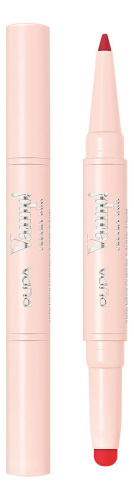 Помада-карандаш для губ 2 в 1 Vamp! Creamy Duo: 010 Чистый красный