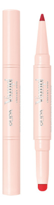 Помада-карандаш для губ 2 в 1 Vamp! Creamy Duo: 010 Чистый красный