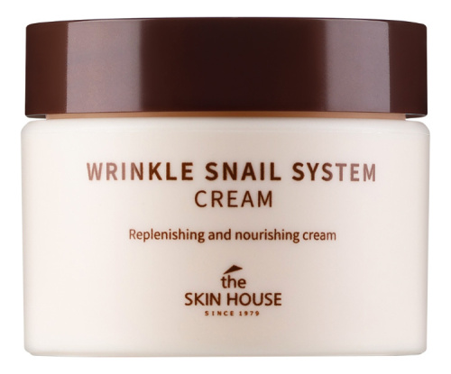 Антивозрастной улиточный крем для лица Wrinkle Snail System Cream: Крем 50мл