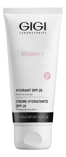 Крем для сухой кожи лица с витамином Vitamin E Hydratant SPF20: Крем 250мл