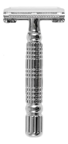 Станок Т-образный для бритья Safety Razor R1 Butterfly (белый хром, 5 лезвий)