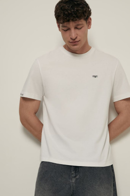 Футболка прямого кроя из хлопка