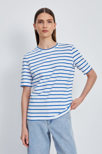 Футболка в полоску из хлопка