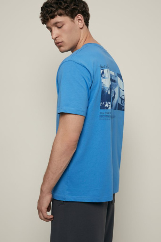 Футболка свободного силуэта с принтом