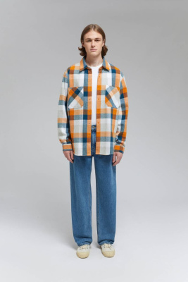 Рубашка из хлопковой фланели в клетку