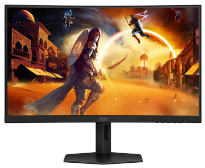 Монитор AOC CQ27G4X 2560x1440 WLED, 16:9, VA, 300cd, 4000:1, 80M:1, 1ms, 178/178, DP, 2*HDMI, HDCP, audio, 180Hz, curved 1500R, tilt, HAS, swivel, bla