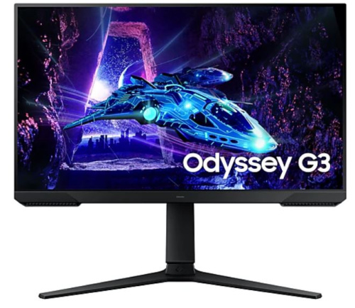 Монитор 24" Samsung Odyssey G3 S24DG300EIXCI 1920x1080 LED, 16:9, VA, 250cd, 178/178, HDMI, HAS, Piv, 180Hz, FreeSync DP, черный
