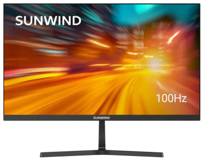 Монитор 27" SUNWIND SM27SB01 SM-27FI221 черный IPS LED 16:9 HDMI M/M матовая 300cd 178гр/178гр 1920x1080 100Hz G-Sync VGA DP FHD