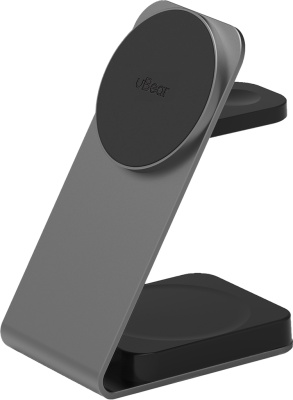 Беспроводное зарядное устройство uBear Level Pro 3 in 1 Gray