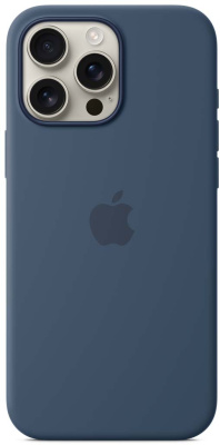 Клип-кейс Apple Silicone Case with MagSafe для Apple iPhone 16 Pro Max Denim