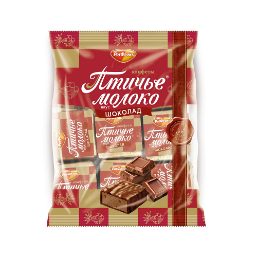 Конфеты Птичье молоко, вкус шоколада, Рот Фронт, 225 гр.