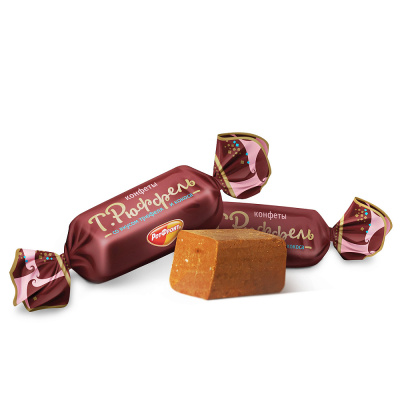 Конфеты Трюффель со вкусом трюфеля и кокоса, Рот Фронт