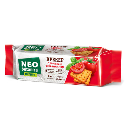Крекер Neo-Botanica Natura, с томатом и базиликом, 175 гр