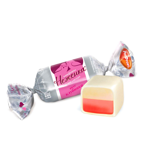 Конфеты Неженка вкус клубника, Рот Фронт