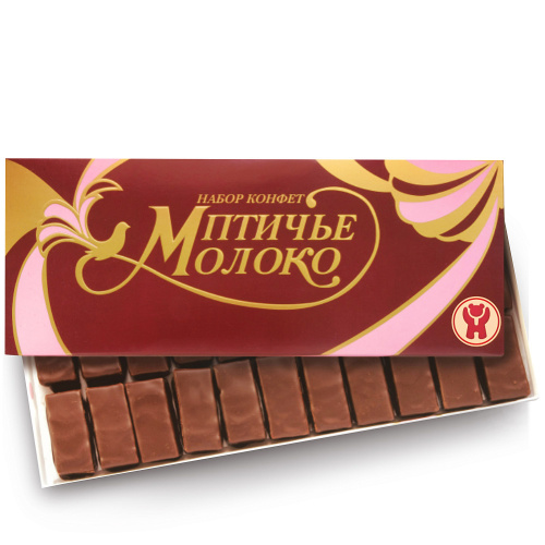 Конфеты в коробке Птичье молоко, Любимые с Детства, Шоколадная фабрика Новосибирская,300 гр.
