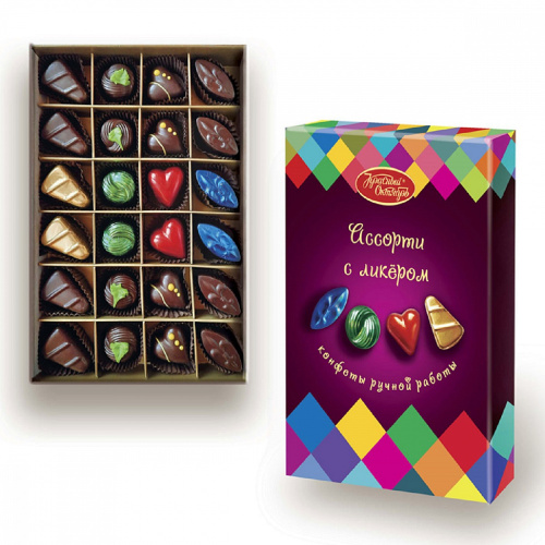 Набор шоколадных конфет микс, Красный Октябрь, 285 гр.