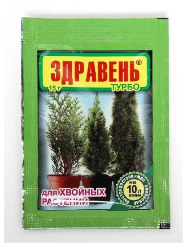 Удобрение Здравень турбо для хвойных растений