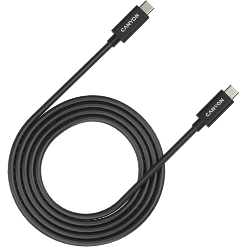 Кабель Canyon USB-C/C, 240W, 5A, 2м, черный (CNS-USBC42B)