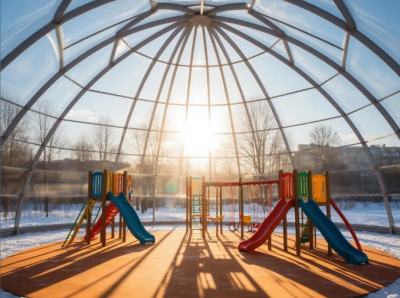В Якутске могут появиться круглогодичные детские площадки / Николай Борисов   