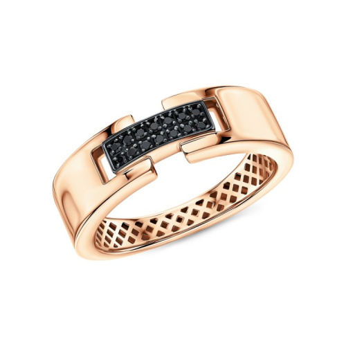 Золотое кольцо с фианитами