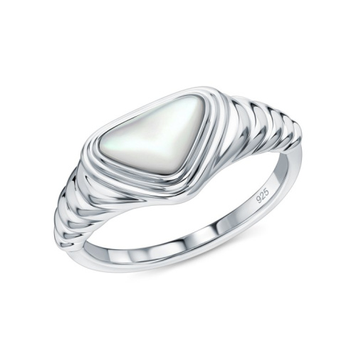 Серебряное кольцо с перламутром природным