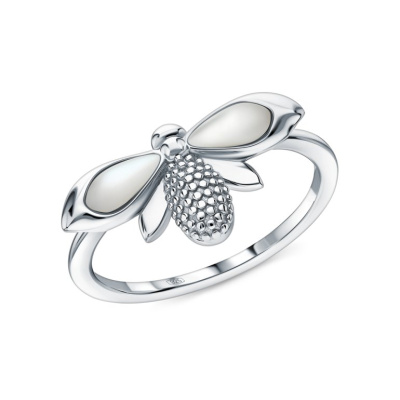 Серебряное кольцо с перламутром природным