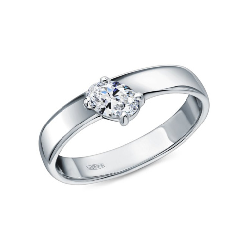 Серебряное кольцо с фианитами