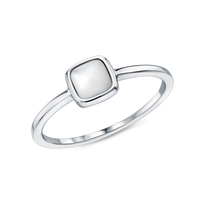 Серебряное кольцо с перламутром природным