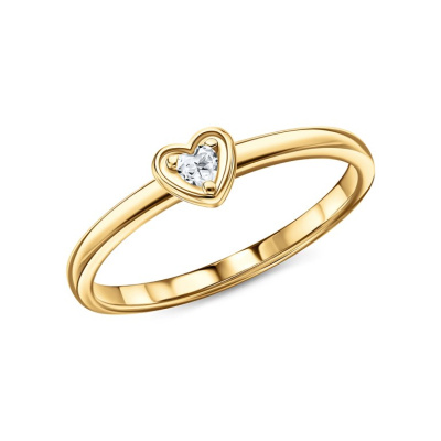 Серебряное кольцо с фианитами