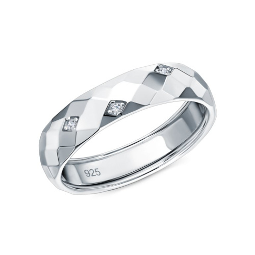 Серебряное кольцо с фианитами