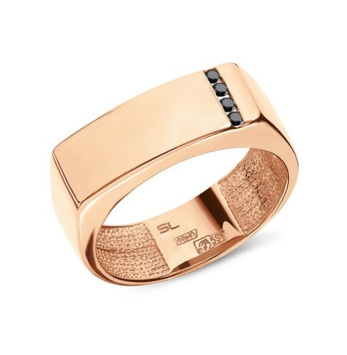 Золотое кольцо с бриллиантами природными