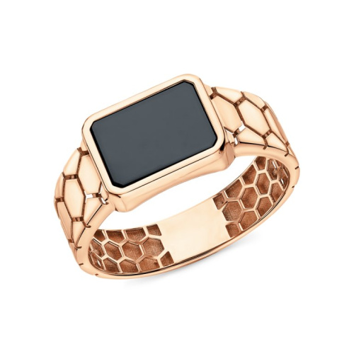 Золотое кольцо с фианитами