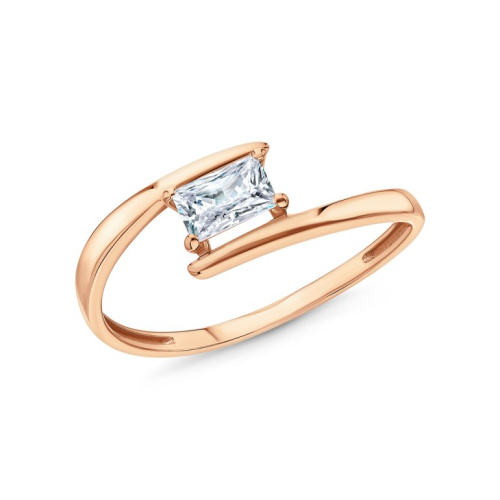 Золотое кольцо с фианитами