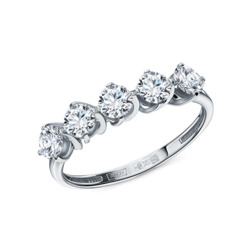 Золотое кольцо с бриллиантами выращенными