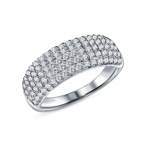 Серебряное кольцо с фианитами