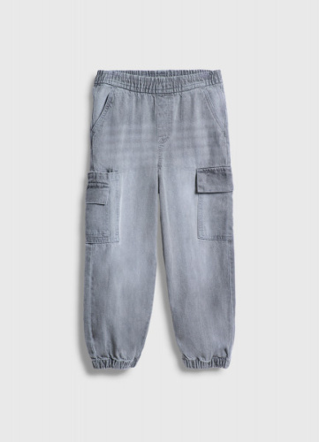 Джинсы с карго-карманами для мальчиков, Серый