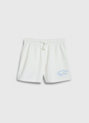 Трикотажные шорты для девочек, Белый