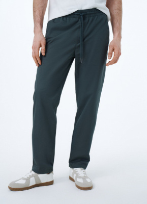 Брюки с эластичным поясом, Зеленый