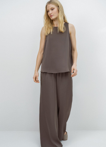 Сатиновый топ, Коричневый