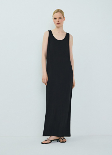 Платье-майка А-силуэта, Черный