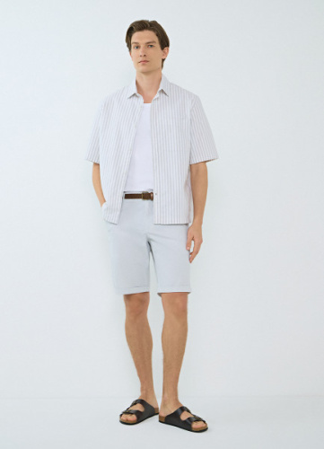 Шорты с ремнём, Белый