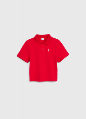 Футболка-поло для девочек, Красный