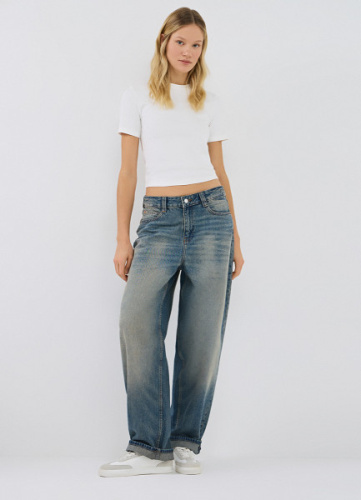 Укороченная футболка, Белый