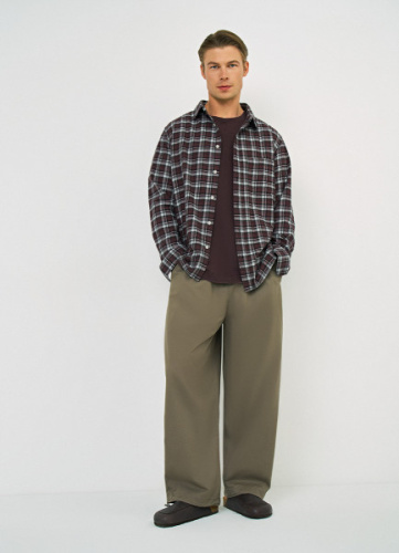 Рубашка в клетку, Фиолетовый