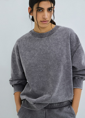 Базовая толстовка оверсайз, Серый