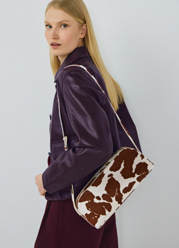 Сумка через плечо из натуральной кожи, Мультицвет